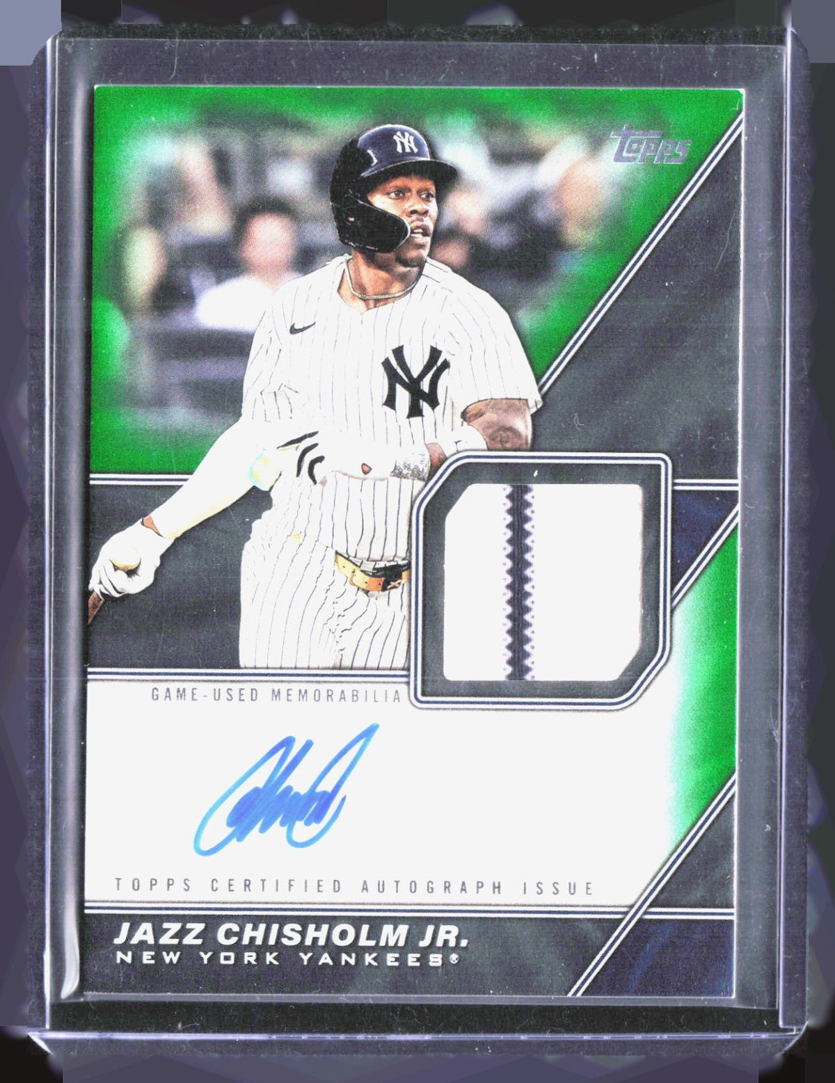 2026 Topps - Major League Materials Auto Green(Series One) Jazz Chisholm Jr /99