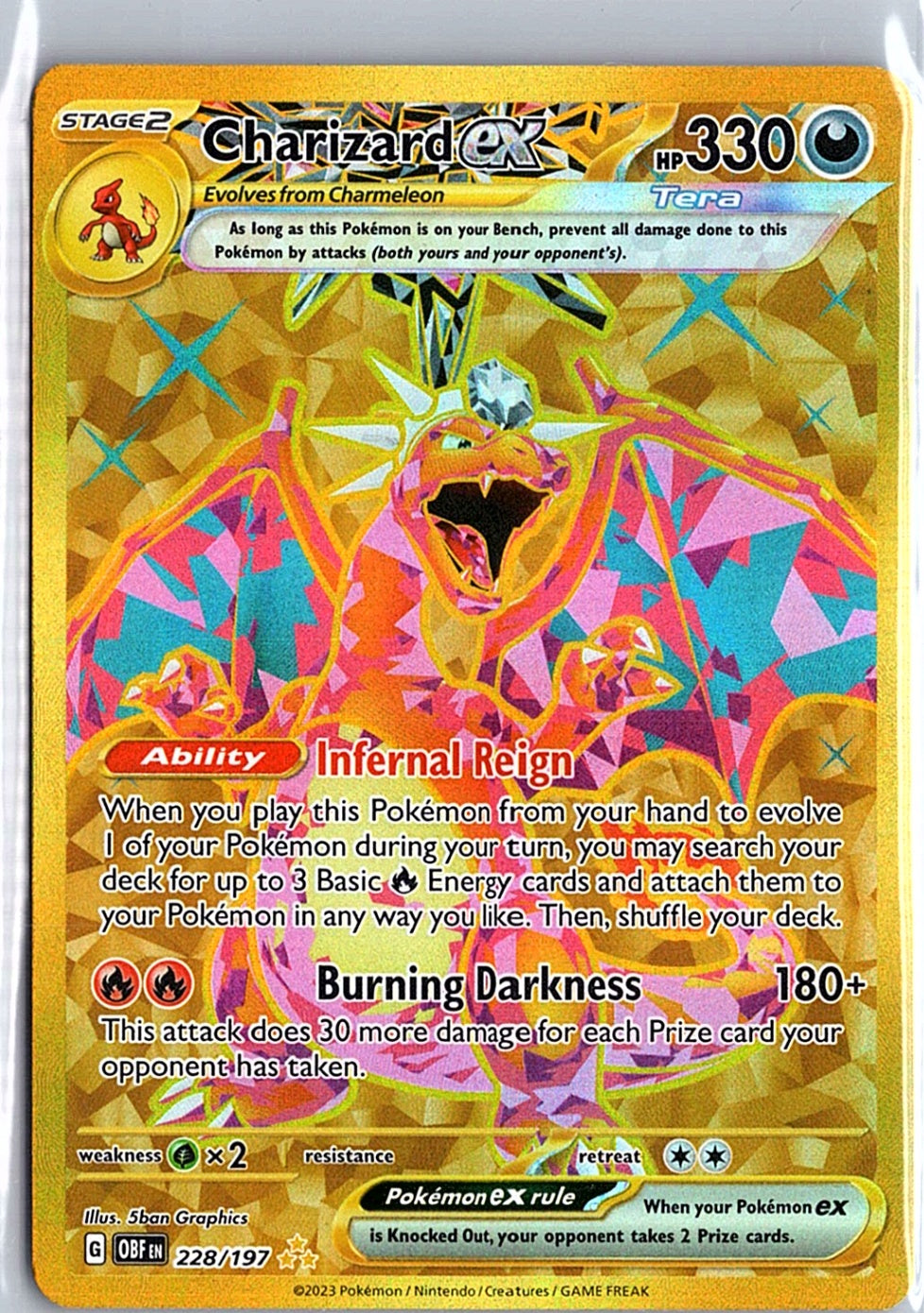 Charizard ex Hyper Rare SV03: Obsidian Flames 228/197 NM
