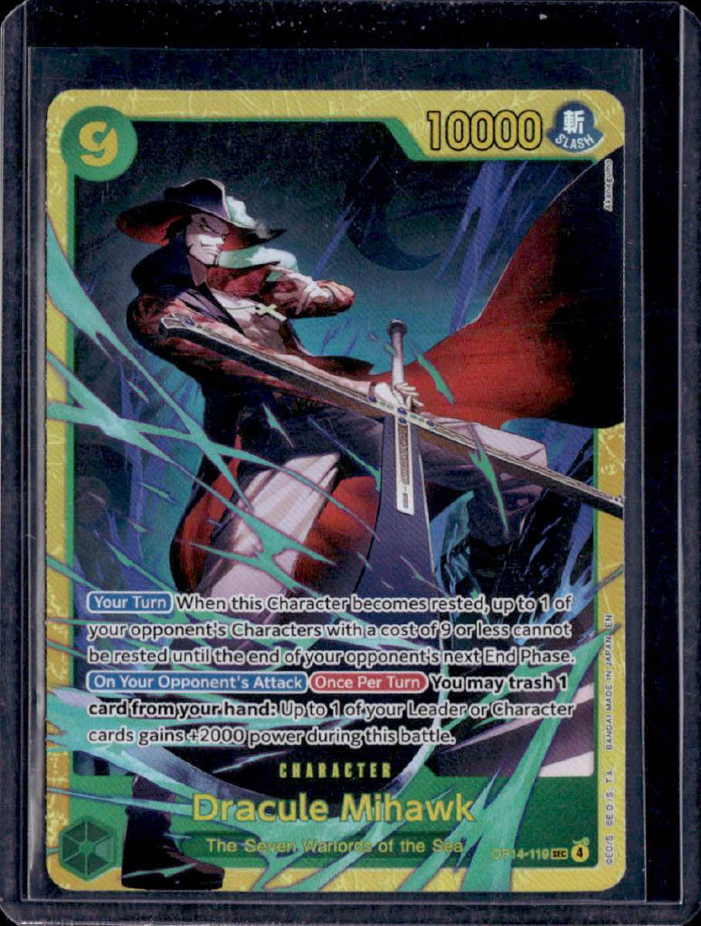 Dracule Mihawk Foil The Azure Sea's Seven OP14-119 NM