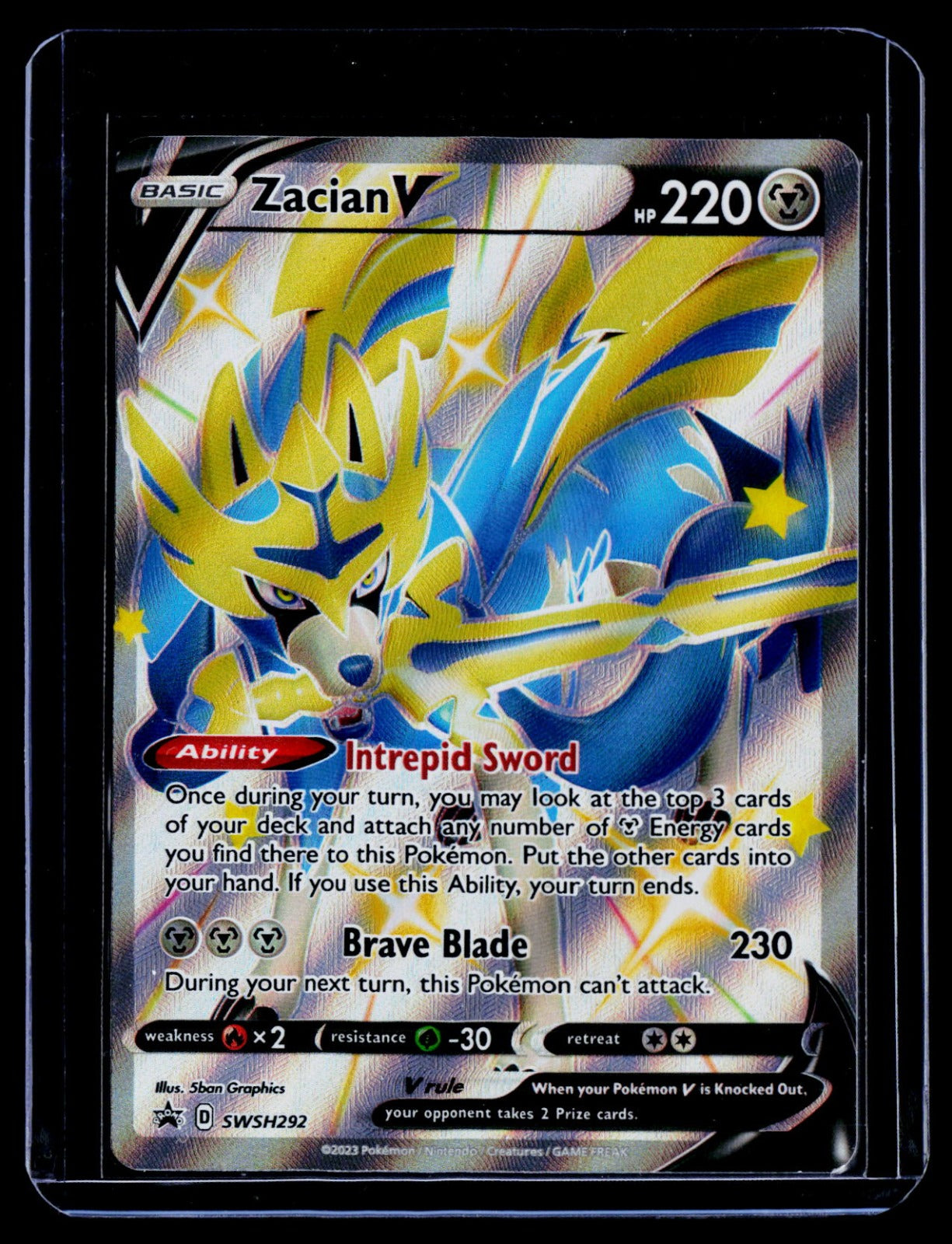 Zacian V (Shiny) Holo SWSH: Sword & Shield Promo Cards SWSH292 NM