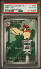 2023 Pokemon Obf En-Obsidian Flames #208 Pidgeotto Illustration Rare PSA 10