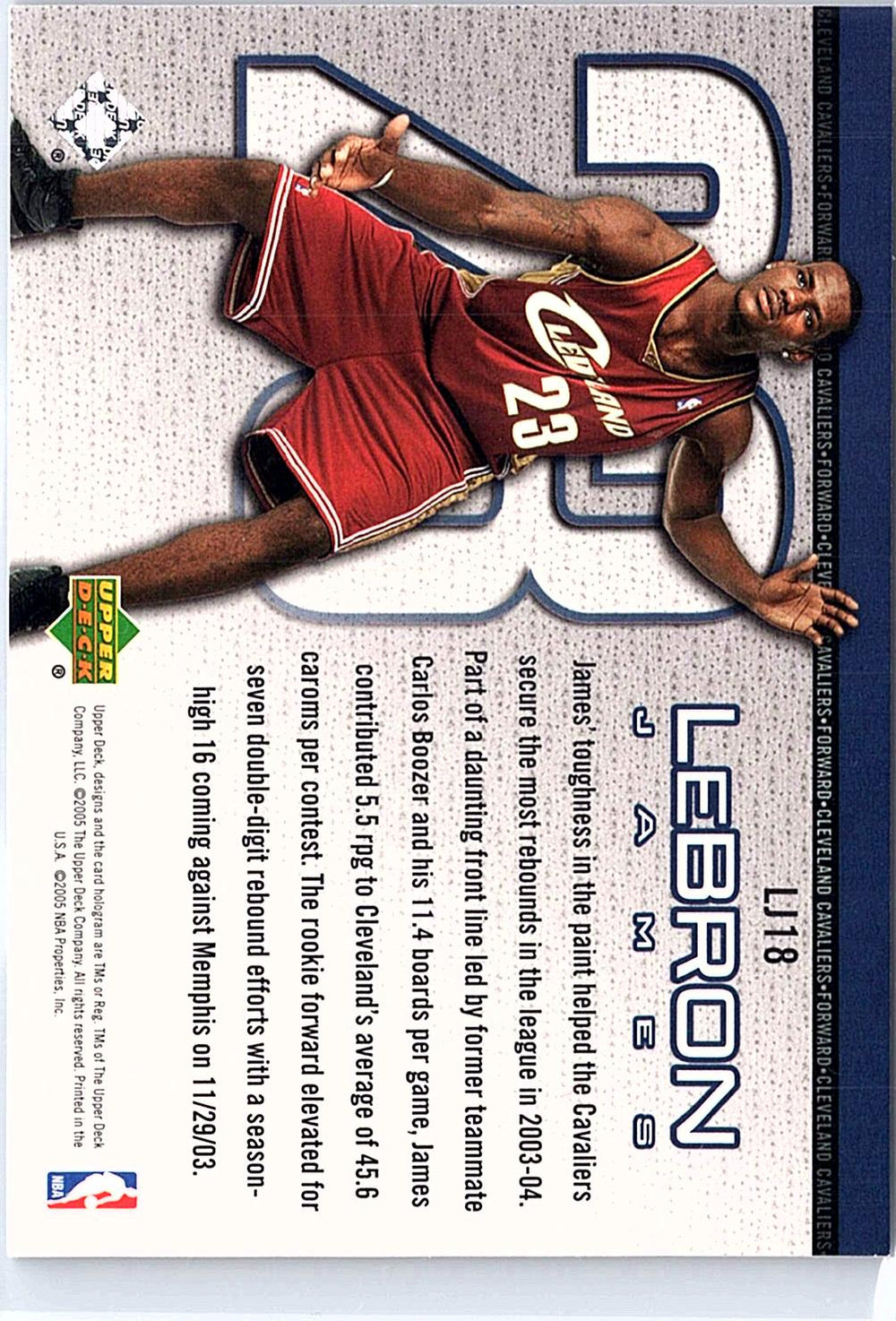 2005-06 Upper Deck #LJ18 LeBron James LeBron James