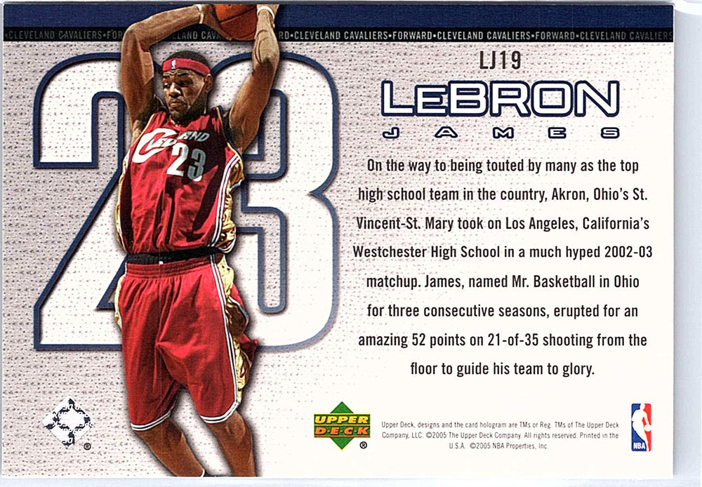 2005-06 Upper Deck #LJ19 LeBron James LeBron James