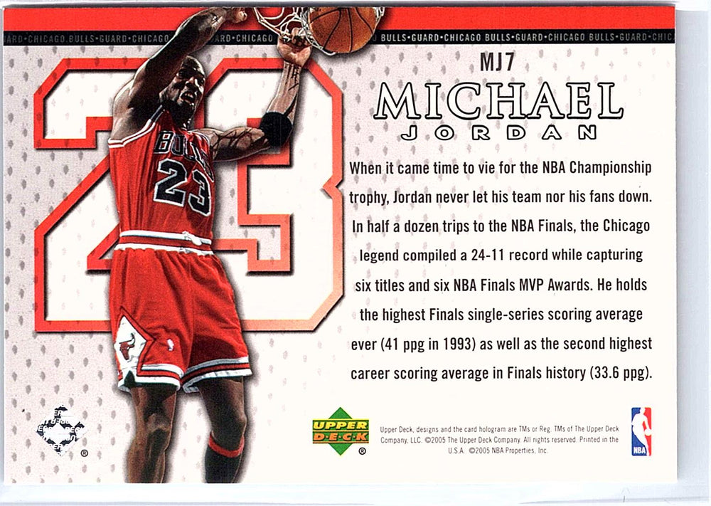 2005-06 Upper Deck - Michael Jordan #MJ7 Michael Jordan