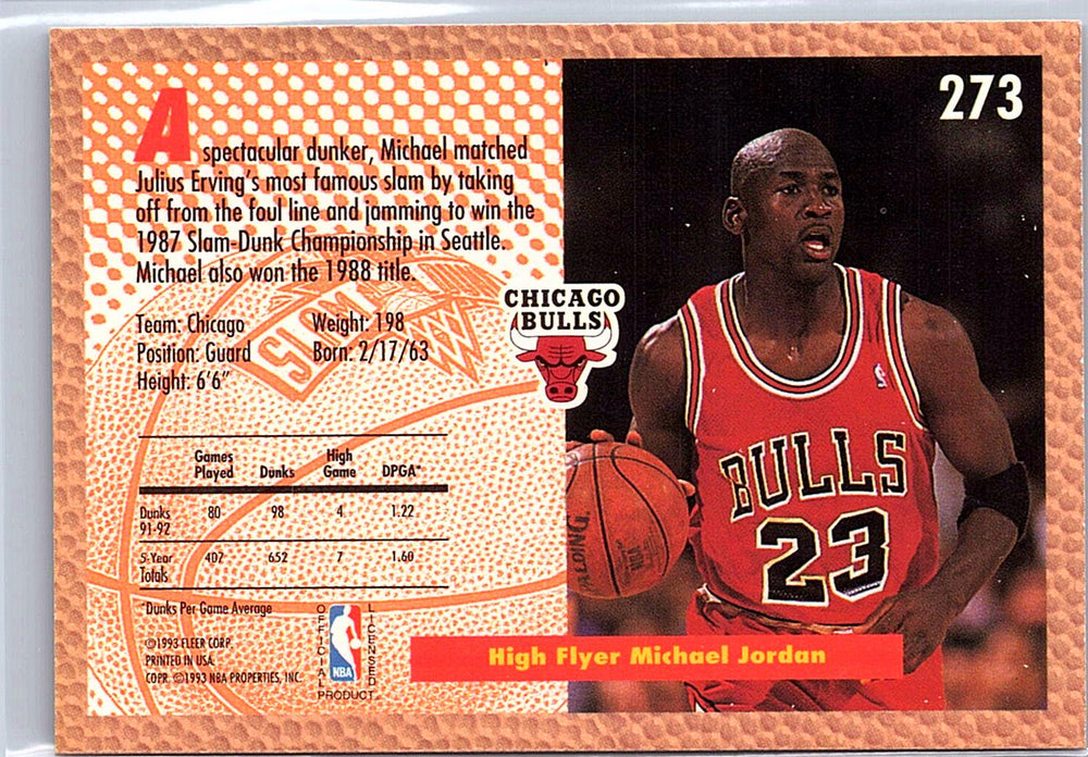 1992-93 Fleer #273 Michael Jordan