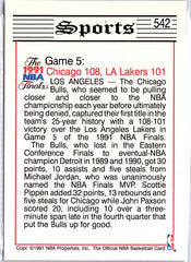 1991-92 Hoops #542 Jordan, Bulls Win First NBA Title