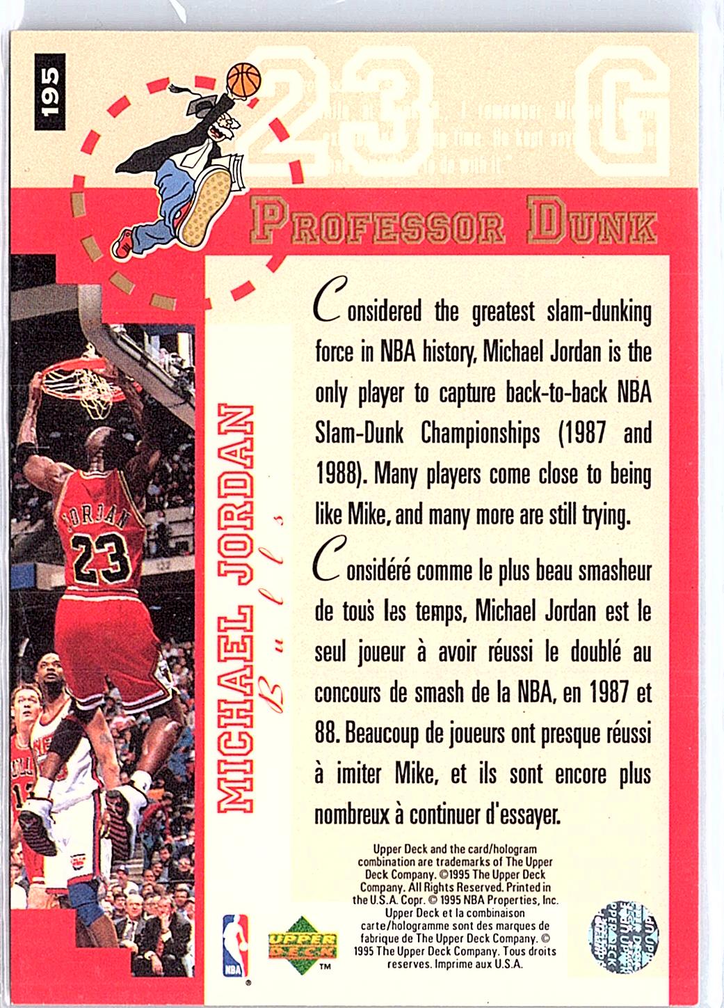 1995-96 Collector's Choice #195 Michael Jordan