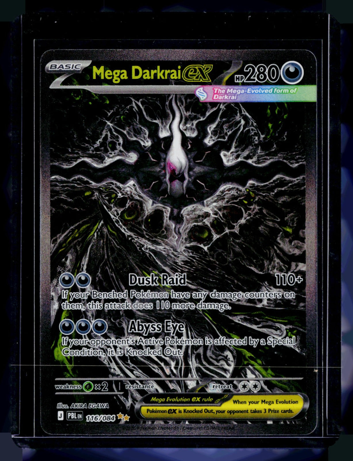 Mega Darkrai ex Holo ME05: Pitch Black 116/084 NM