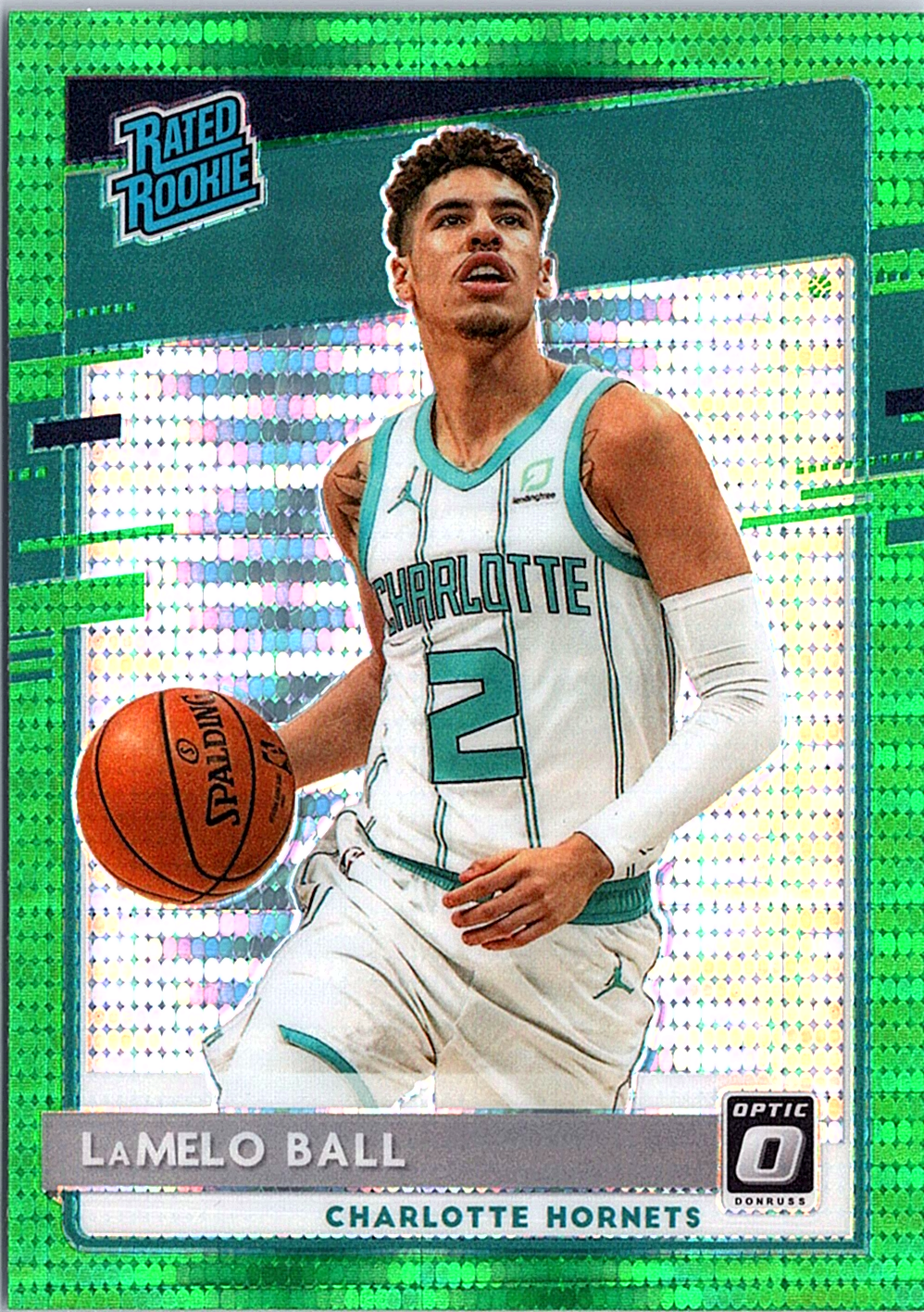 LaMelo Ball Donruss Optic - Green Pulsar 153 NM