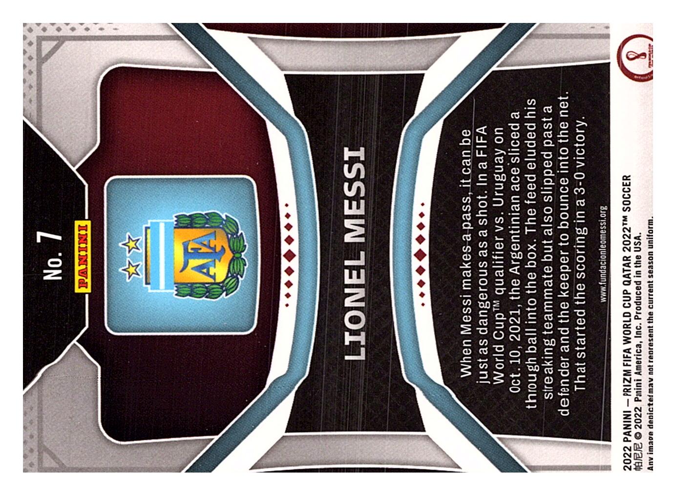 2022 Panini Prizm FIFA World Cup #7 Lionel Messi