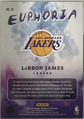 LeBron James Panini Origins - Euphoria 10 NM (Back)