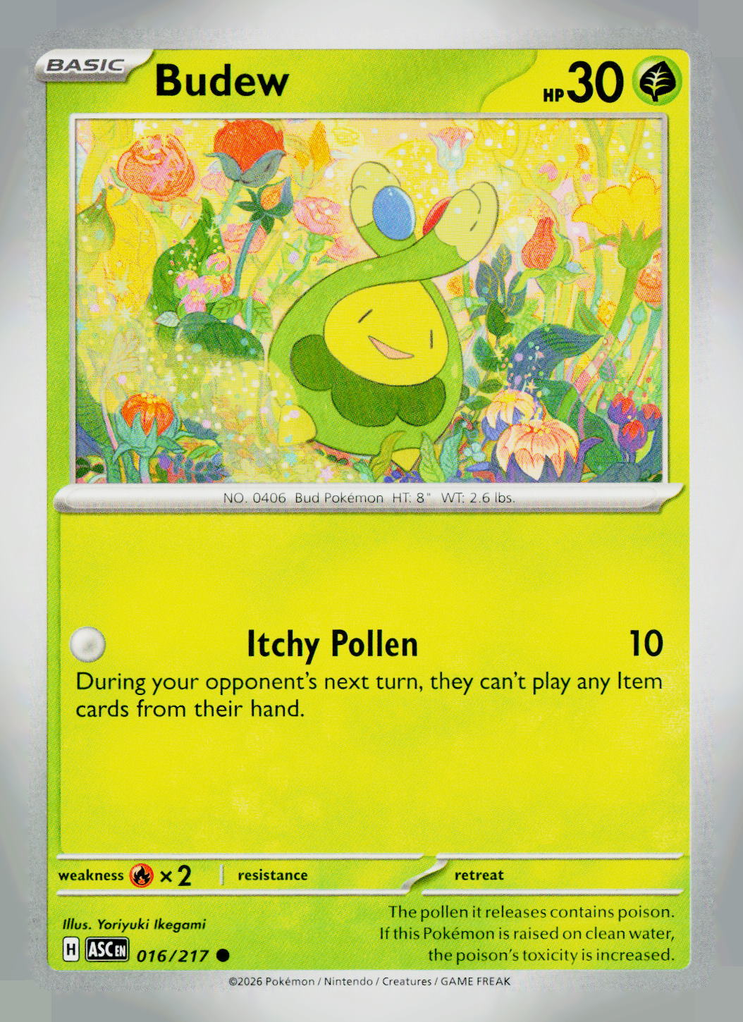 Budew ASC 016/217 NM