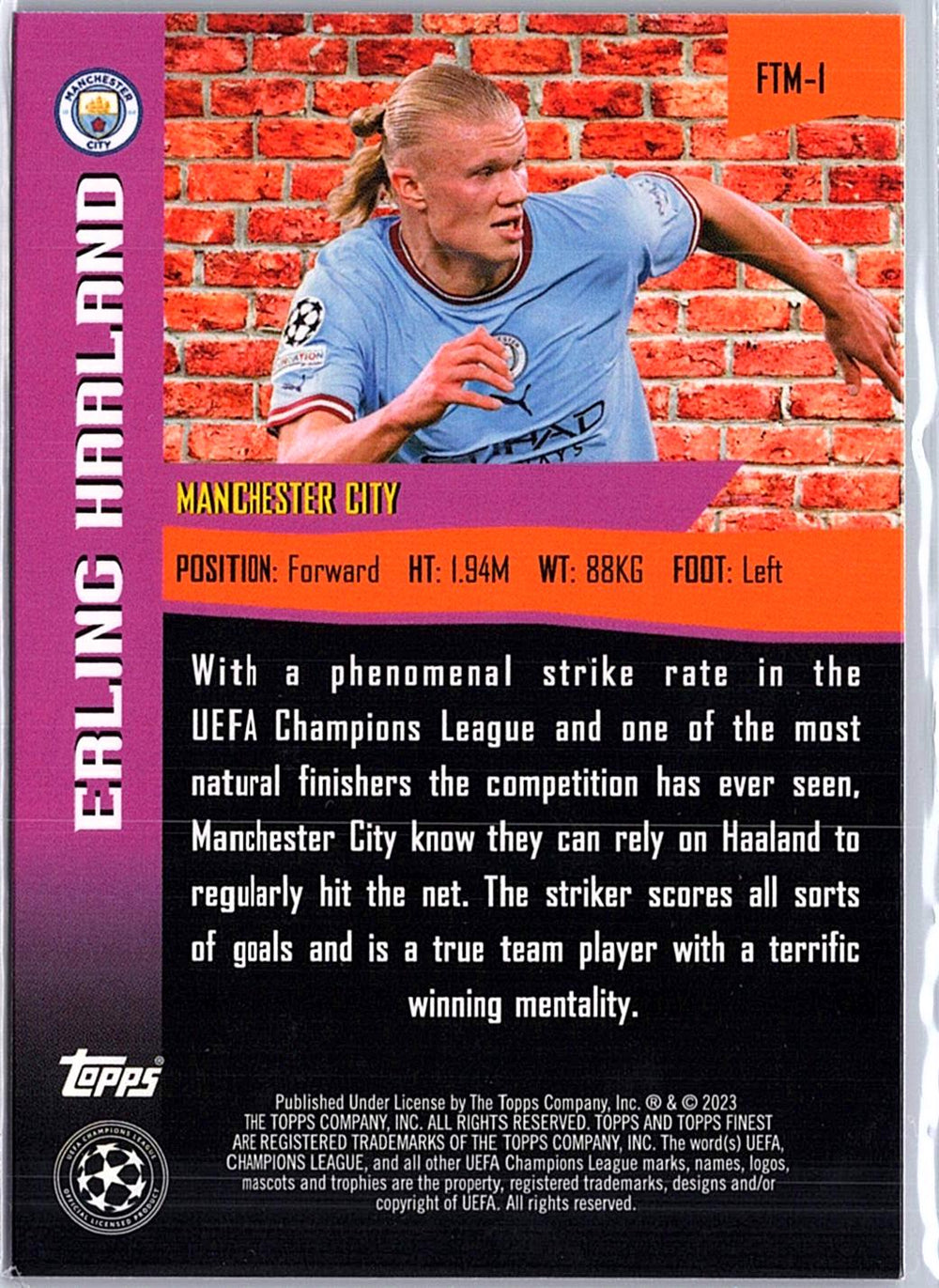 2022-23 Finest UEFA Club Competitions #FTM-1 Erling Haaland