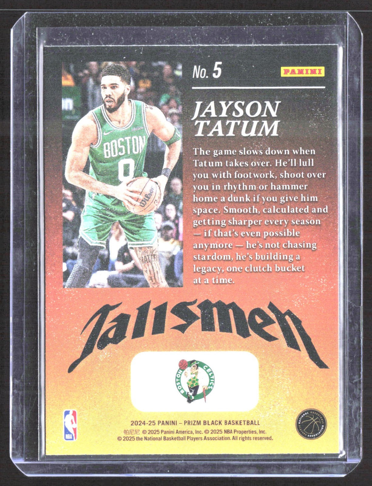2024-25 Panini Prizm - Tallsmen Jayson Tatum 8 Basketball Boston Celtics