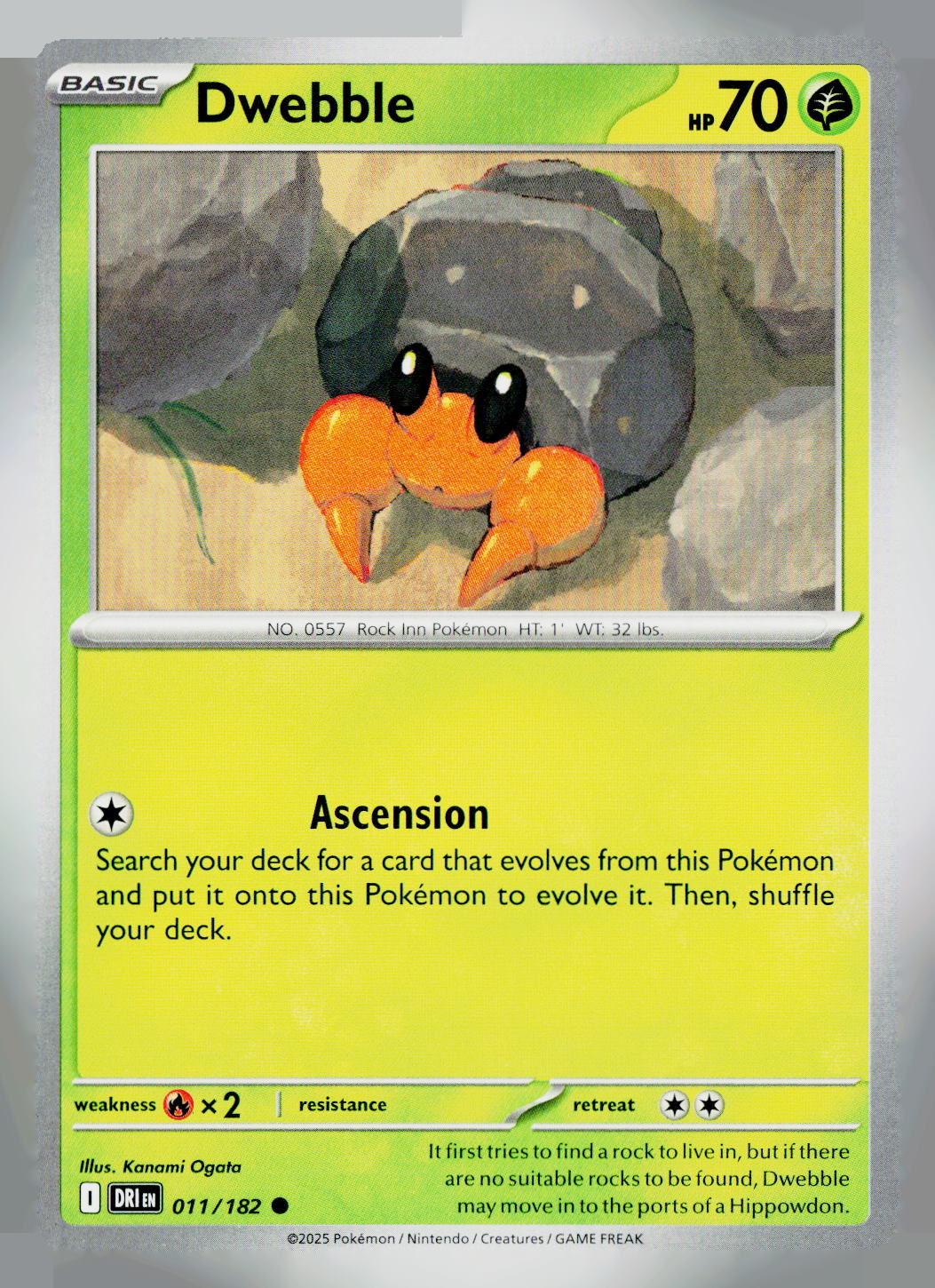 Dwebble DRI 011/182 NM