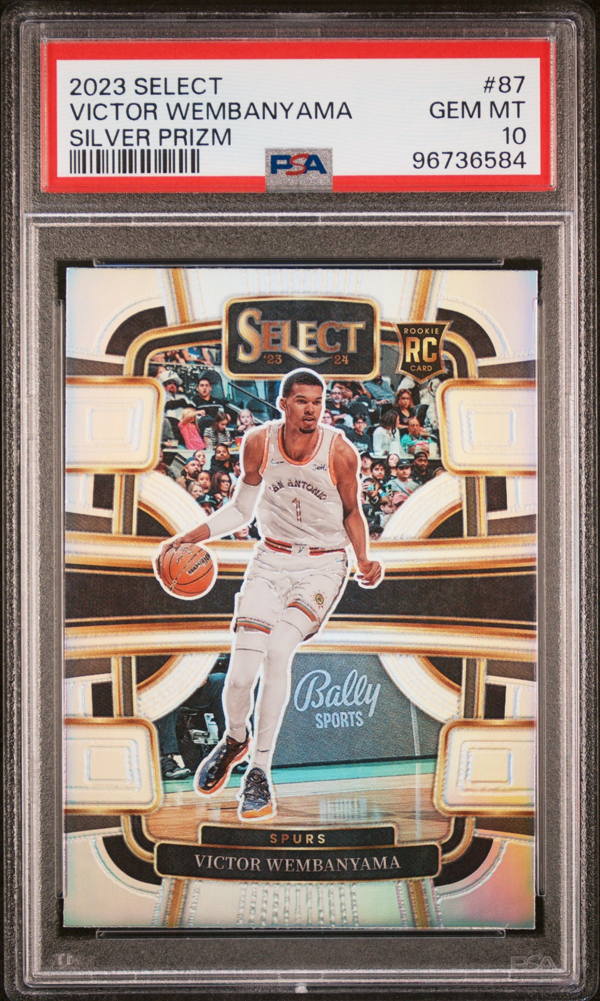 2023 Panini Select #87 Victor Wembanyama Silver Prizm PSA 10