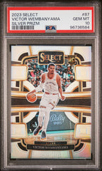 2023 Panini Select #87 Victor Wembanyama Silver Prizm PSA 10
