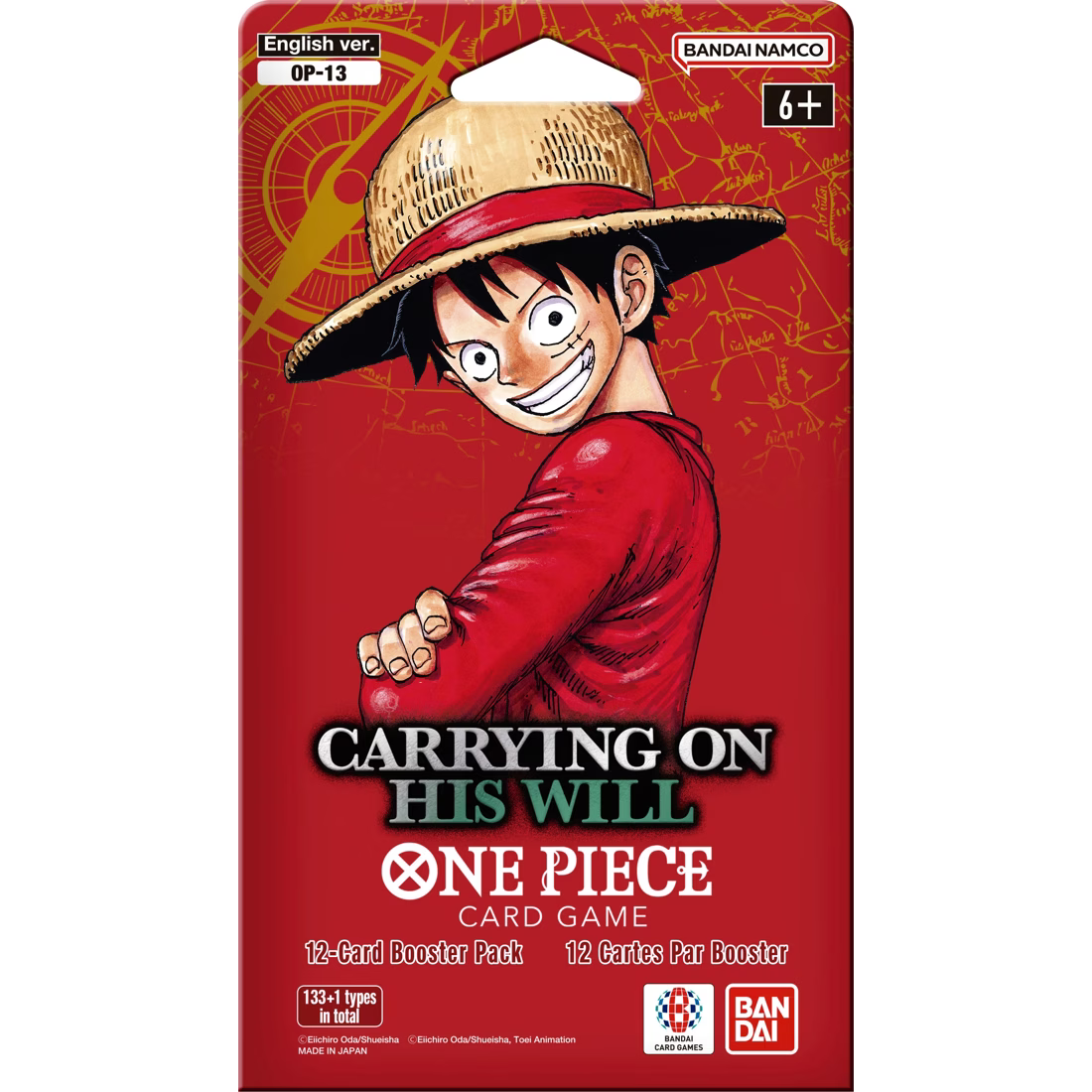 One Piece Card Game OP-13 Carrying On His Will Booster Pack