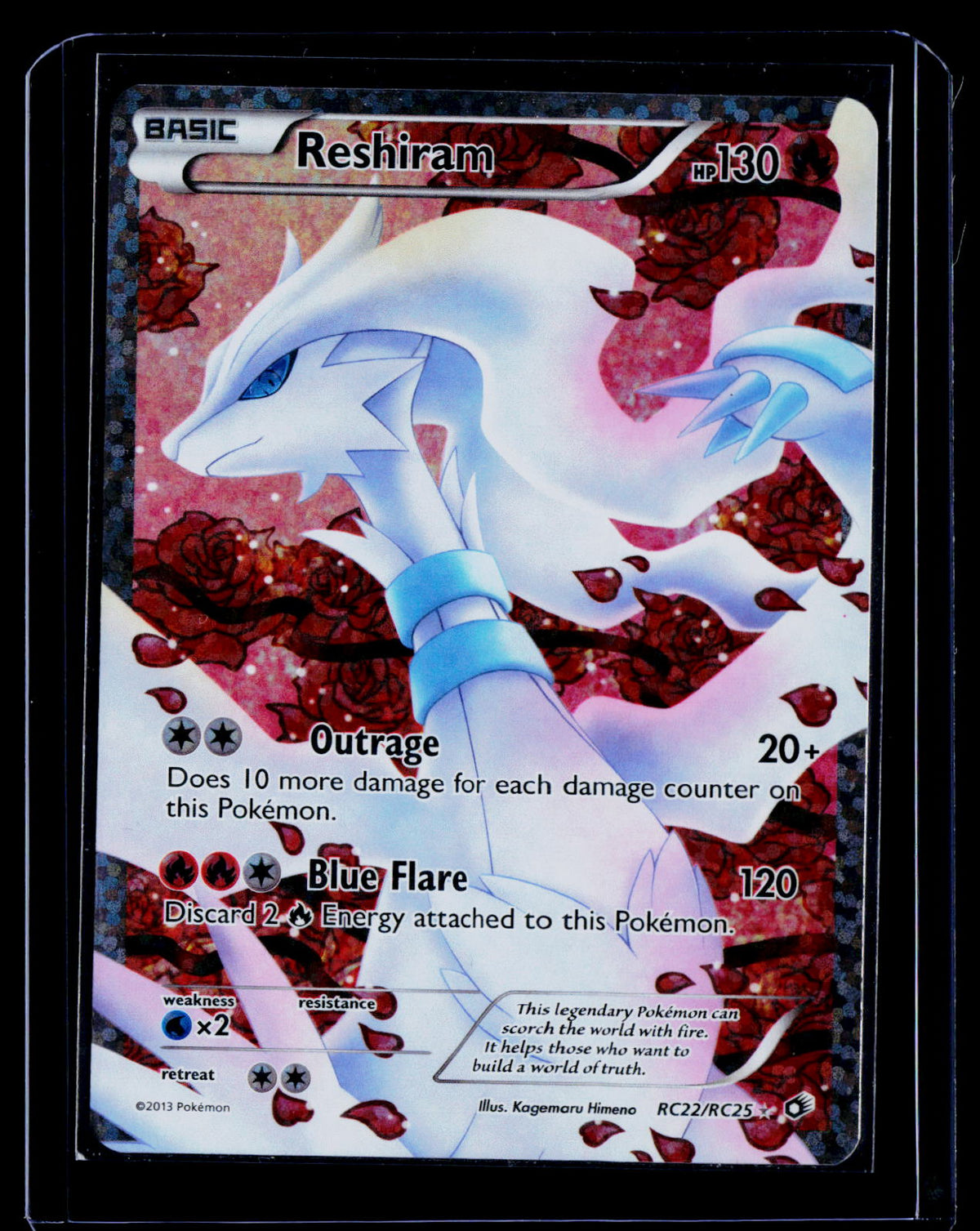 Reshiram (Full Art) Holo Legendary Treasures: Radiant Collection RC22/RC25 NM