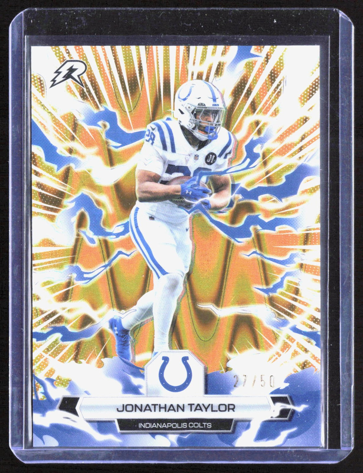 2025 Topps Resurgence - Gold Power Surge Refractor Jonathan Taylor 41 /50