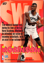 1996-97 SkyBox Z-Force - Swat Team David Robinson ST7 San Antonio Spurs (Back)