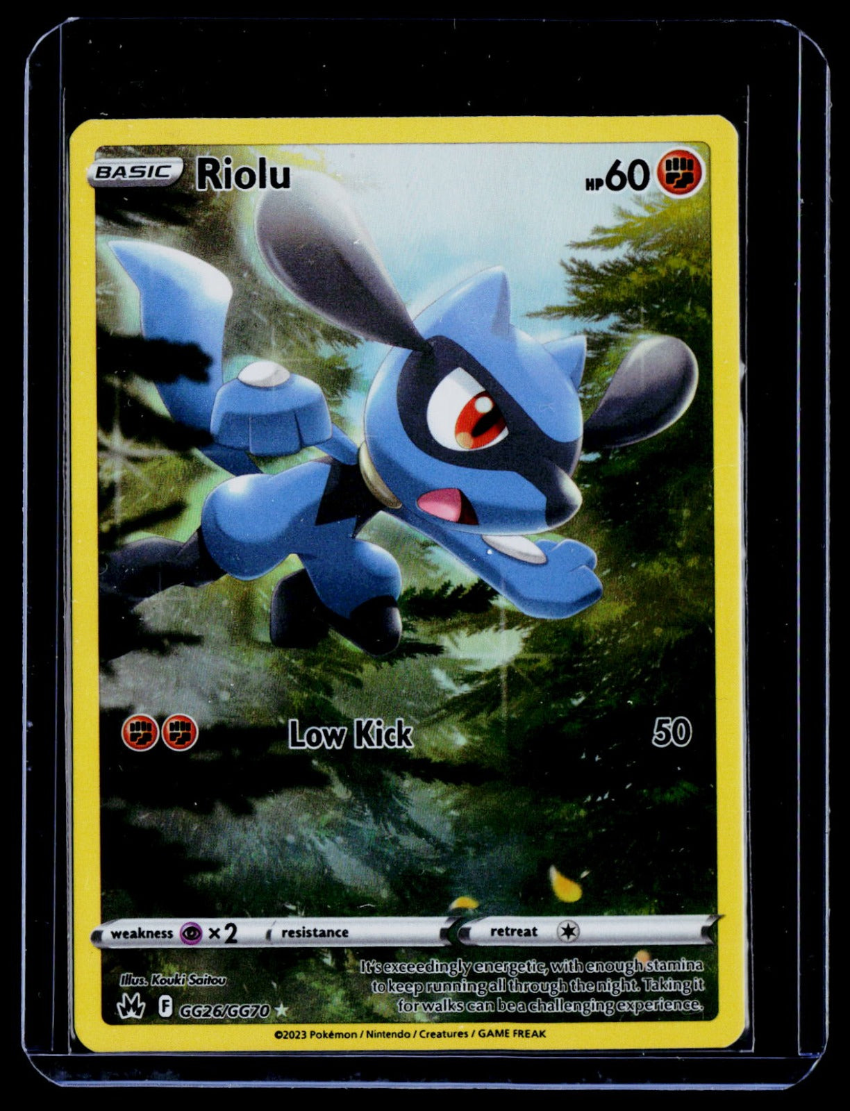 Riolu Holo SWSH: Crown Zenith: Galarian Gallery GG26/GG70 NM