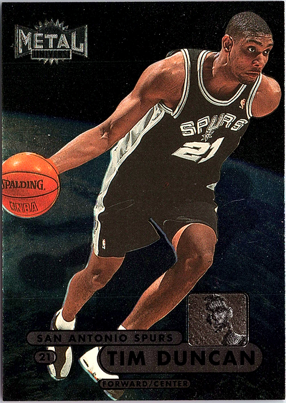 Tim Duncan Metal Universe Championship 72 NM