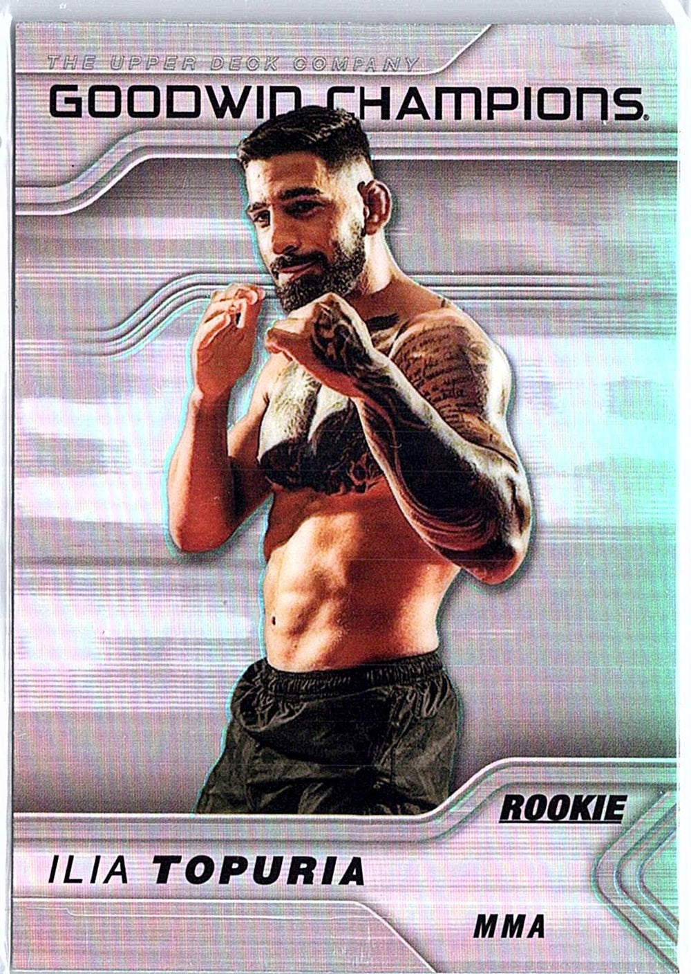 2023 Upper Deck Goodwin Champions #P49 Ilia Topuria Platinum Rainbow