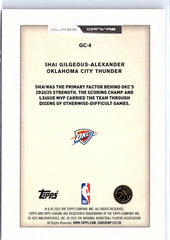 2025-26 Topps Chrome #GC-4 Shai Gilgeous-Alexander Glass Canvas