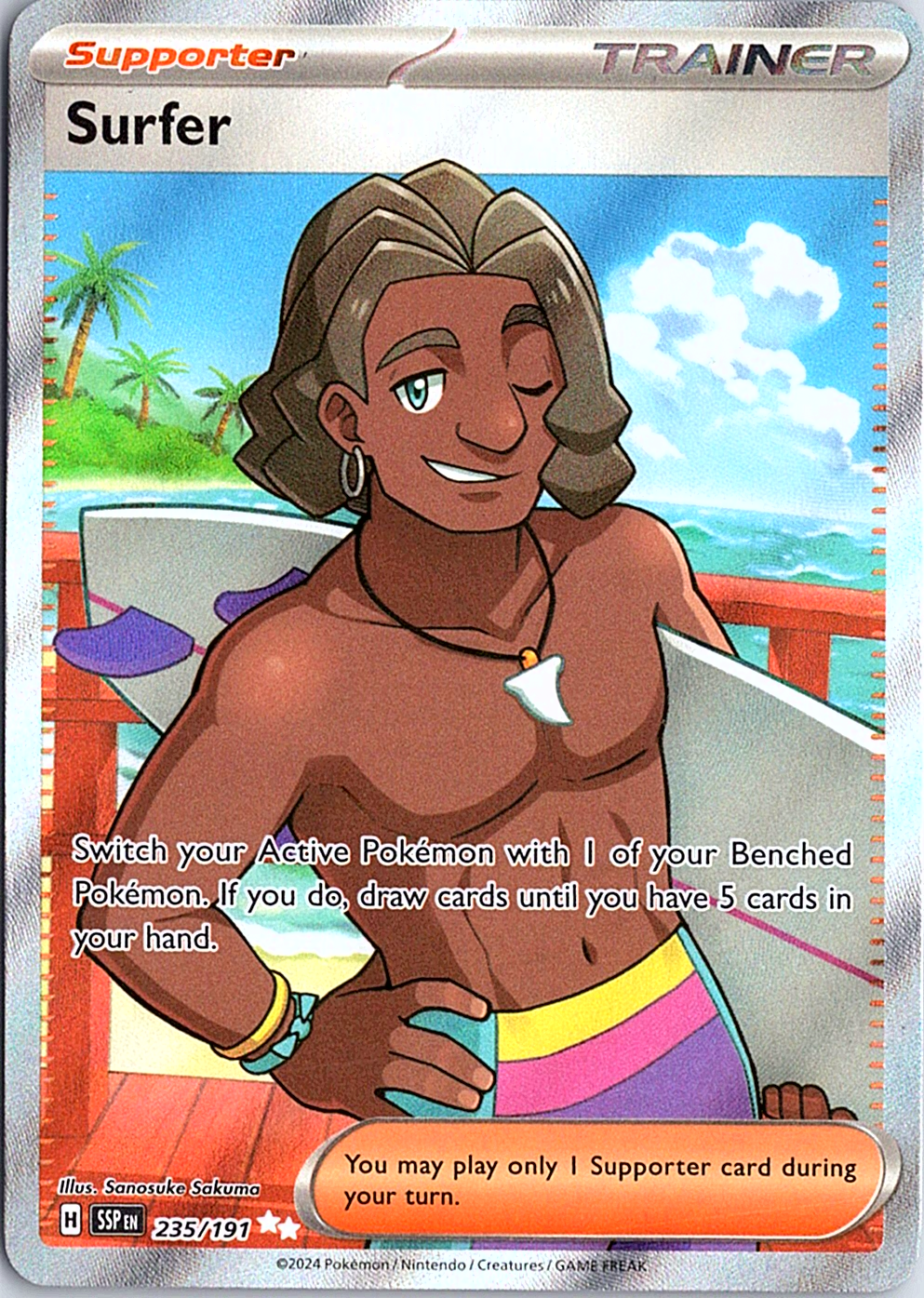 Surfer Ultra Rare SV08: Surging Sparks 235/191 NM