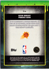 Kevin Durant Topps Chrome - Tall Tales Purple Geometric Refractor TT-6 NM (Back)