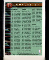 Chicago Bulls 1996-97 NBA Champions EDL Base 51 NM (Back)