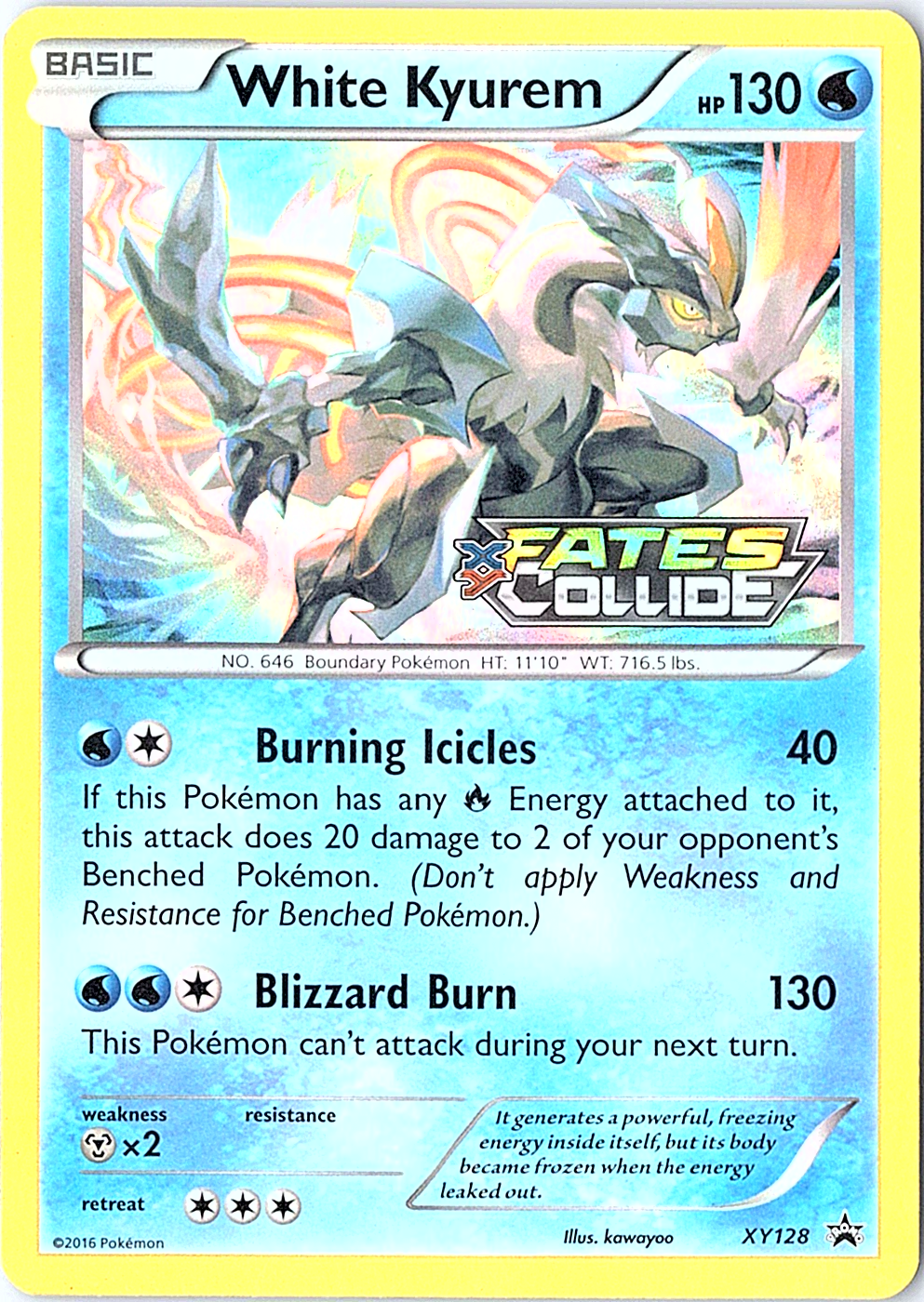 White Kyurem (Prerelease) Promo XY Promos XY128 NM