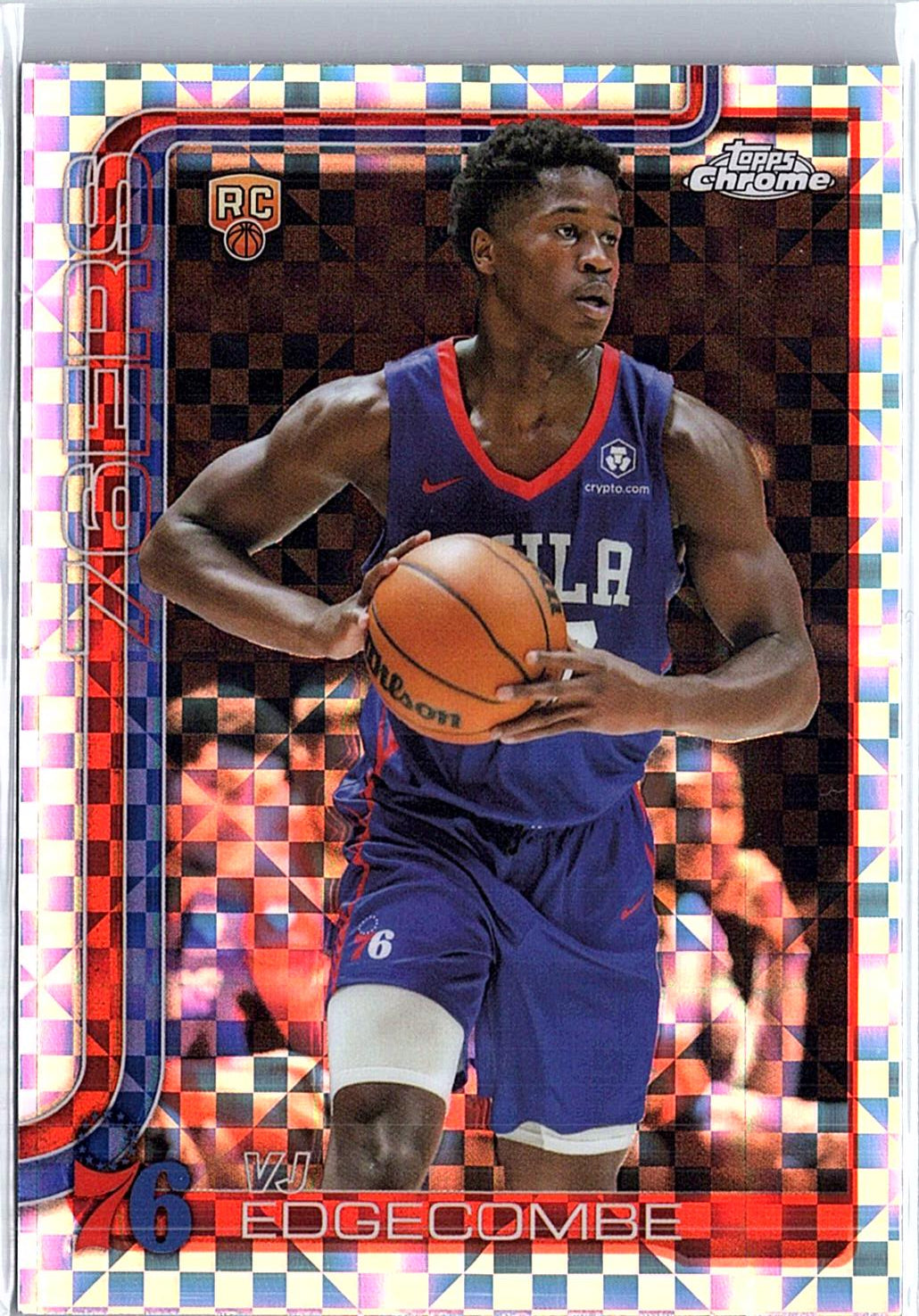 2025-26 Topps Chrome #253 VJ Edgecombe X-Fractor
