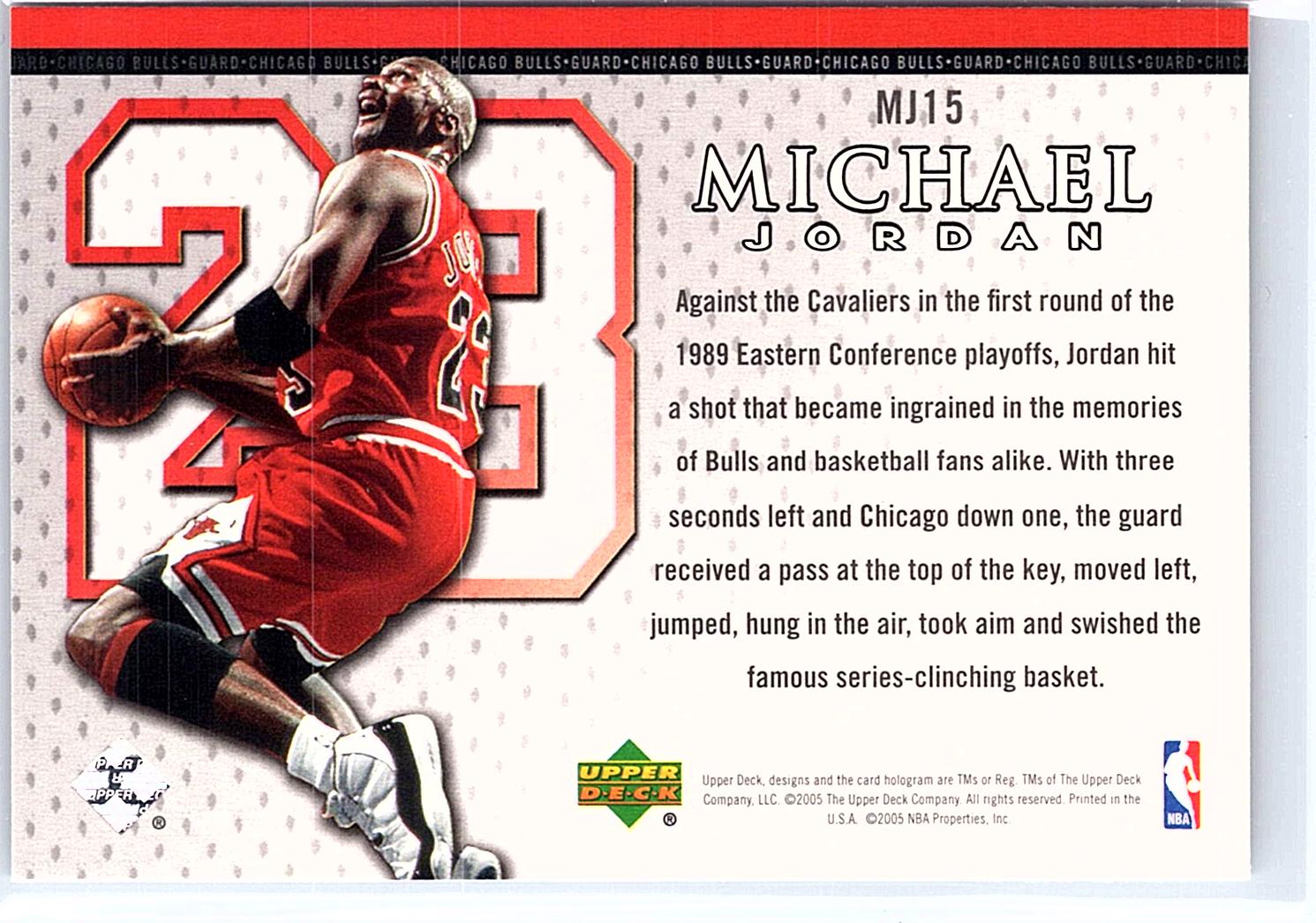 2005-06 Upper Deck #MJ15 Michael Jordan Michael Jordan
