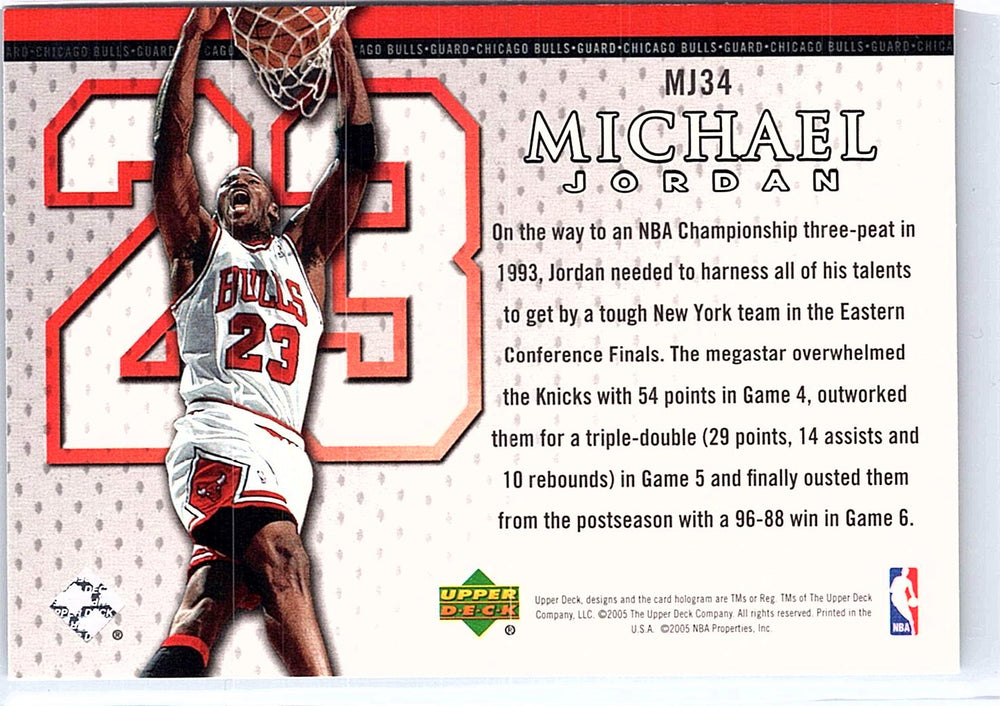 2005-06 Upper Deck #MJ34 Michael Jordan Michael Jordan