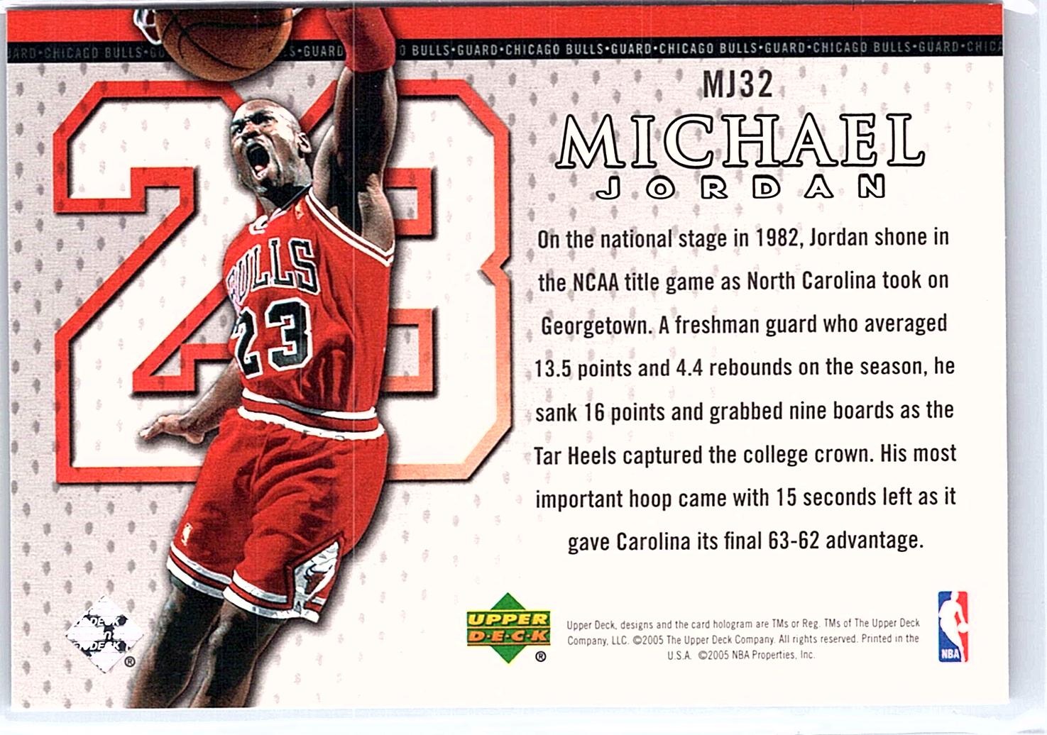 2005-06 Upper Deck #MJ32 Michael Jordan Michael Jordan