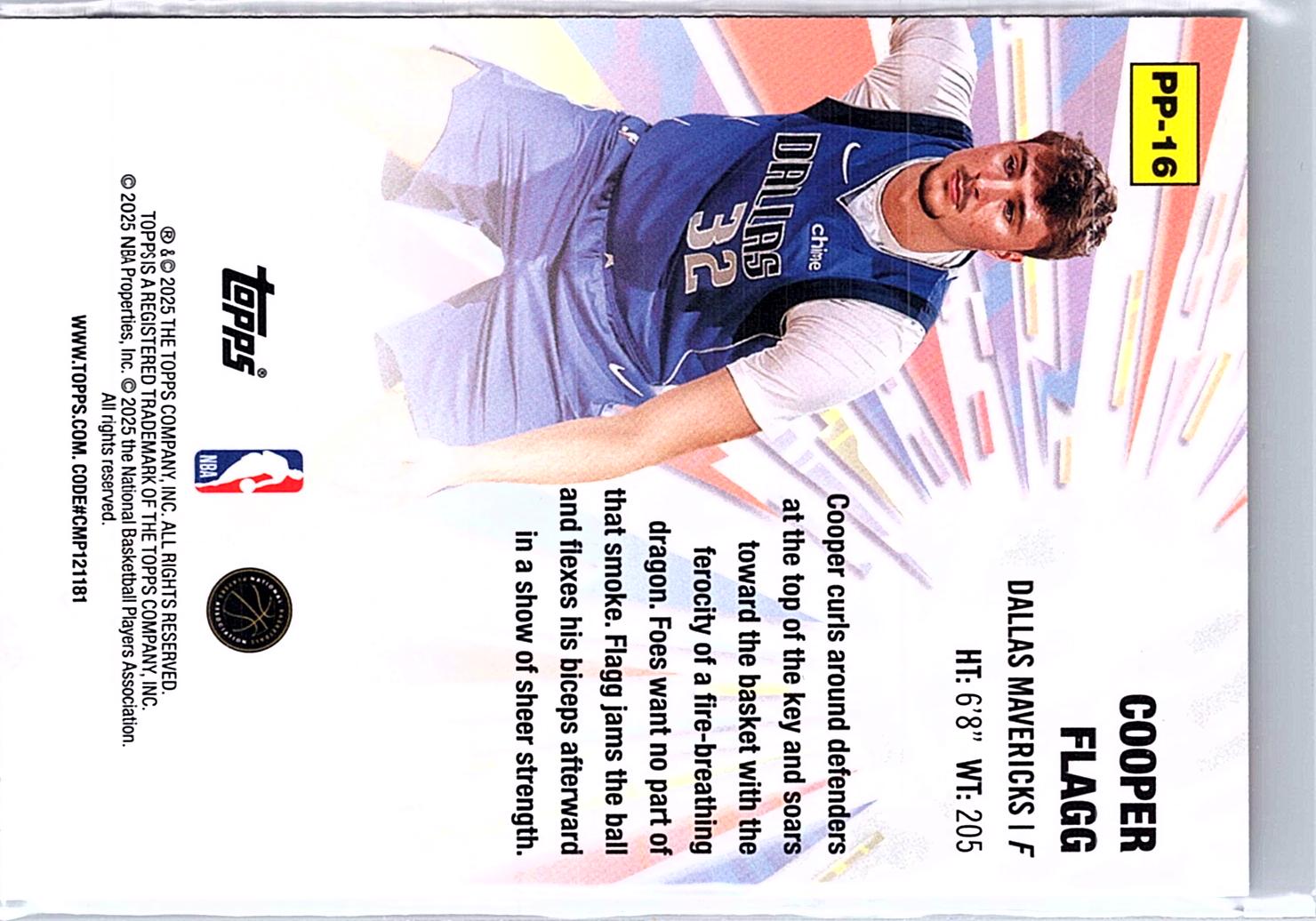2025-26 Topps #PP-16 Cooper Flagg Power Players