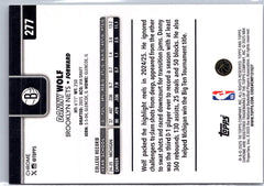 2025-26 Topps Chrome #277 Danny Wolf Gold Basketball Refractor #/50