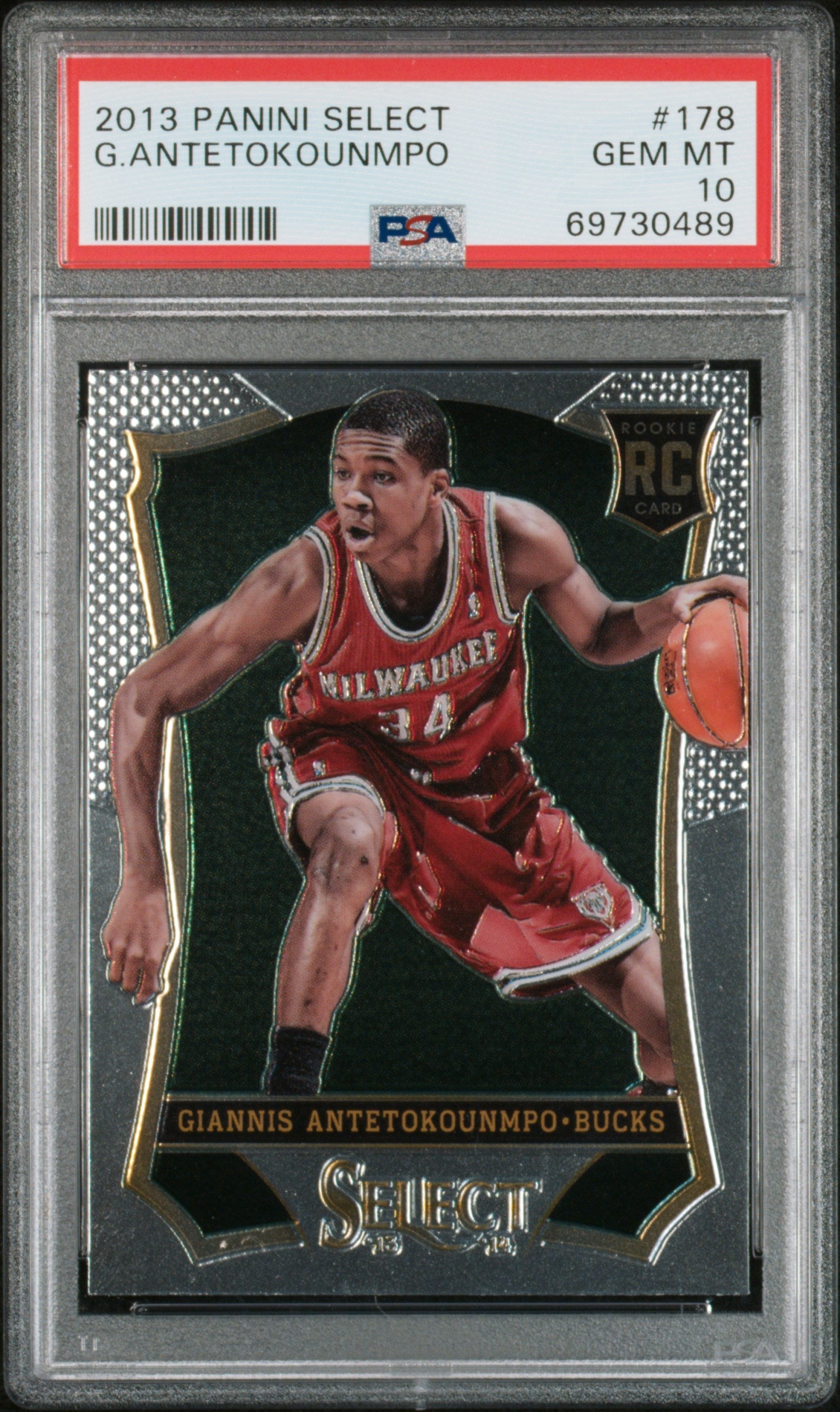 2013 Panini Select #178 G.Antetokounmpo PSA 10
