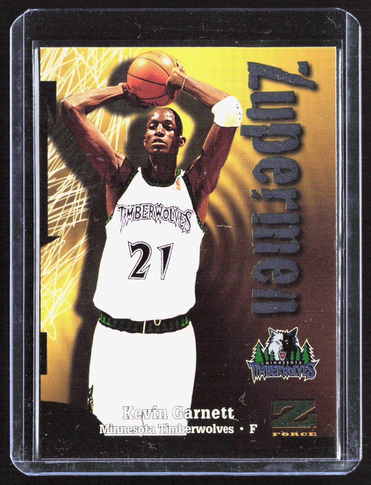 1997-98 SkyBox Z-Force Kevin Garnett 199 Basketball Minnesota Timberwolves