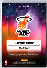 2023-24 Hoops Premium Stock #HI-MNR Harold Miner Hoops Ink Autographs