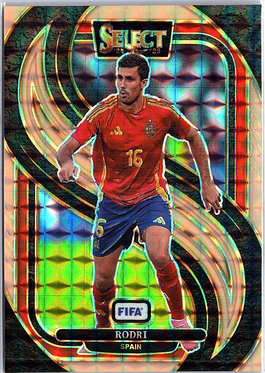 2024-25 Panini Select FIFA #189 Rodri Orange Fluorescent #/125