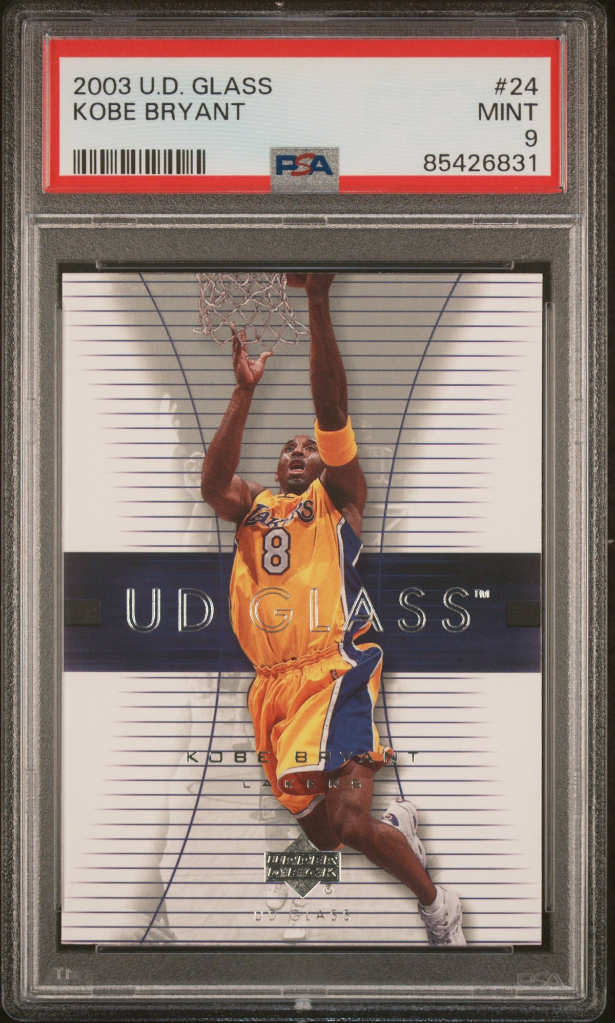 2003 Upper Deck Glass #24 Kobe Bryant PSA 9