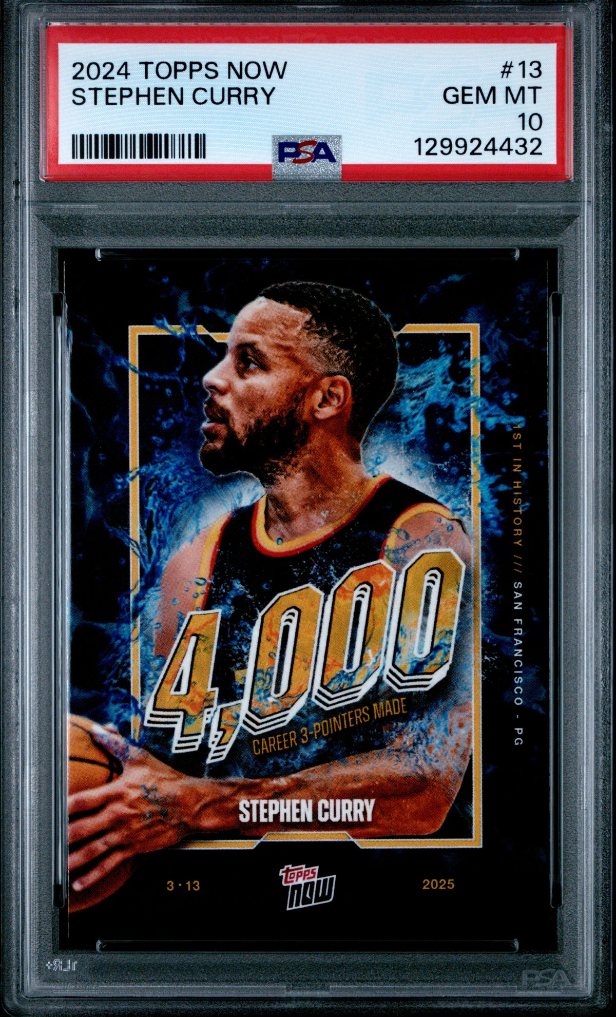2024 Topps Now #13 Stephen Curry PSA 10