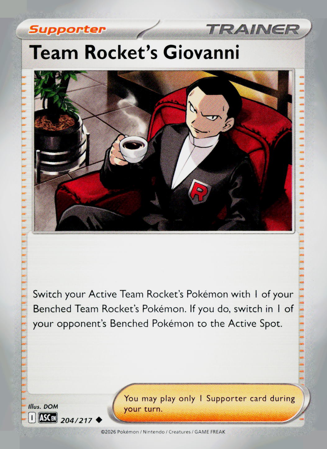Team Rocket's Giovanni ASC NM
