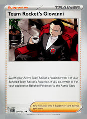 Team Rocket's Giovanni ASC NM