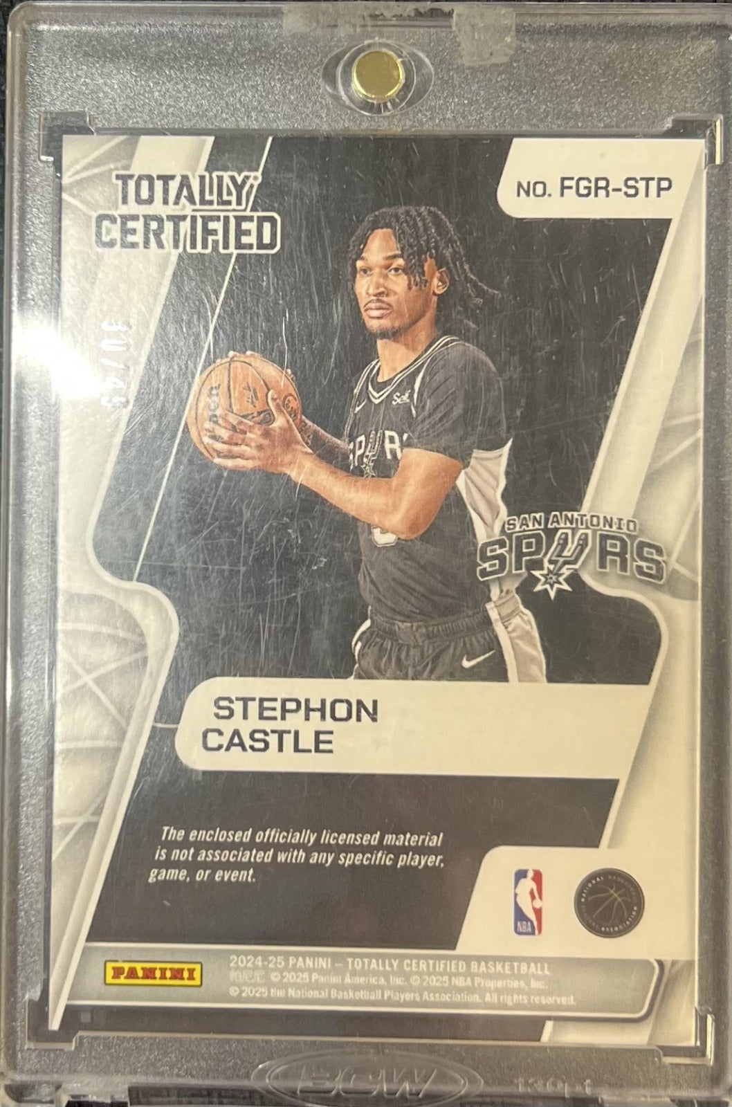 Stephon Castle Panini Totally Certified Fabric of the Game Rookies Mirror Blue