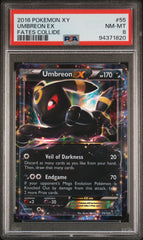 2016 Pokemon Xy Fates Collide #55 Umbreon Ex Fates Collide PSA 8