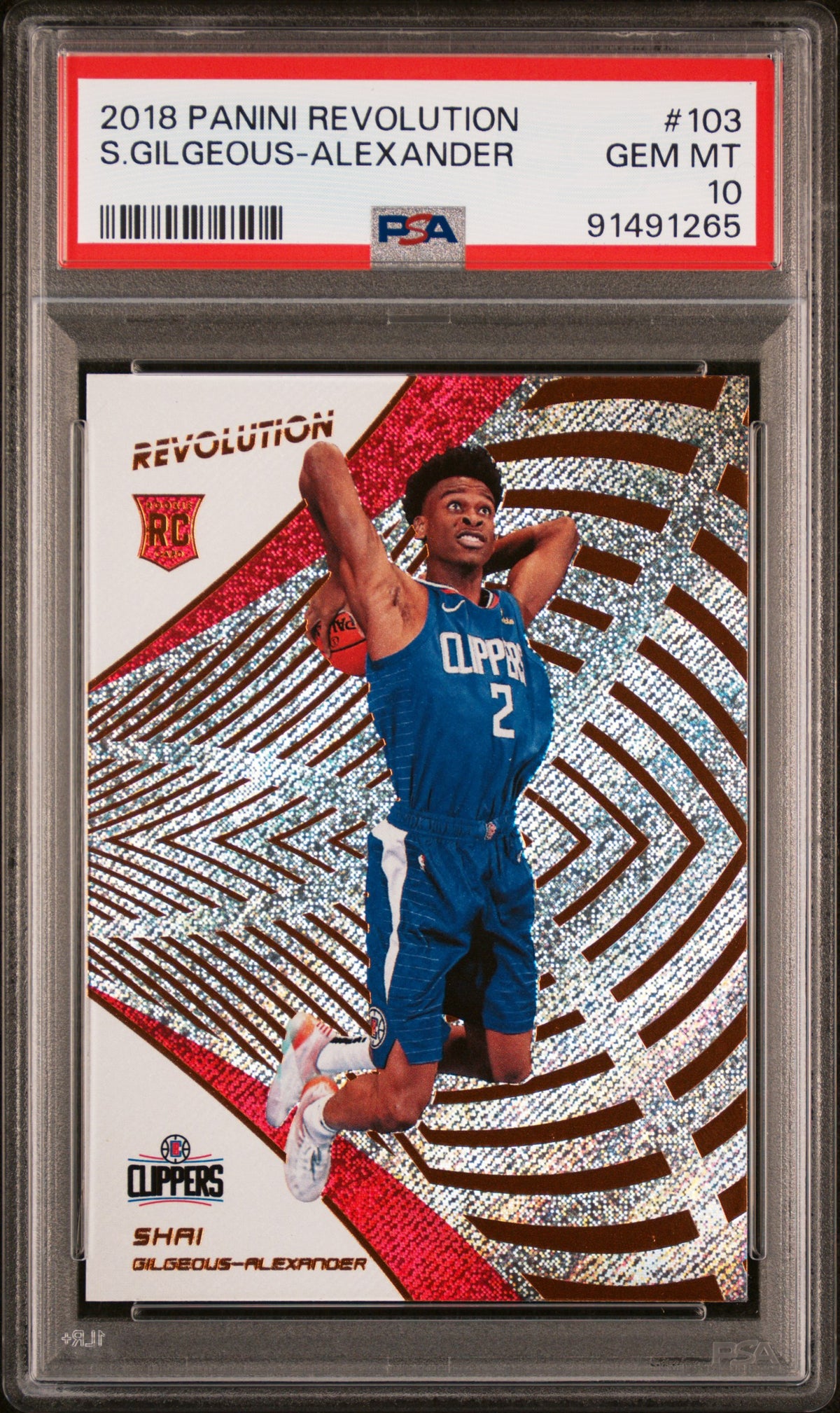 2018 Panini Revolution #103 S.Gilgeous-Alexander PSA 10